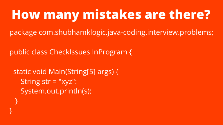 Solve the Core Java Interview Question